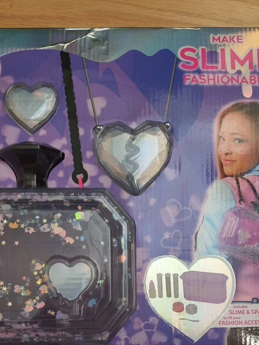 Glam Goo Deluxe Pack Purple Heart Slime Fashion Kit Ages 6+ NWT